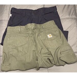 Carhartt Men's Cargo Pants - Olive and Navy